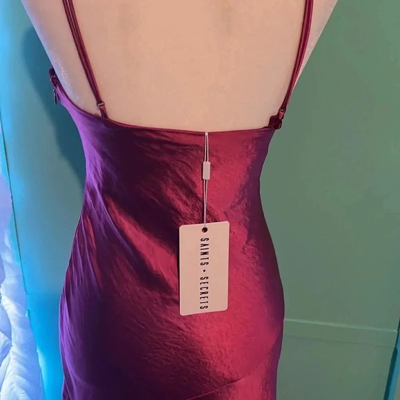 Fuchsia slip dress - Picture 8 of 8